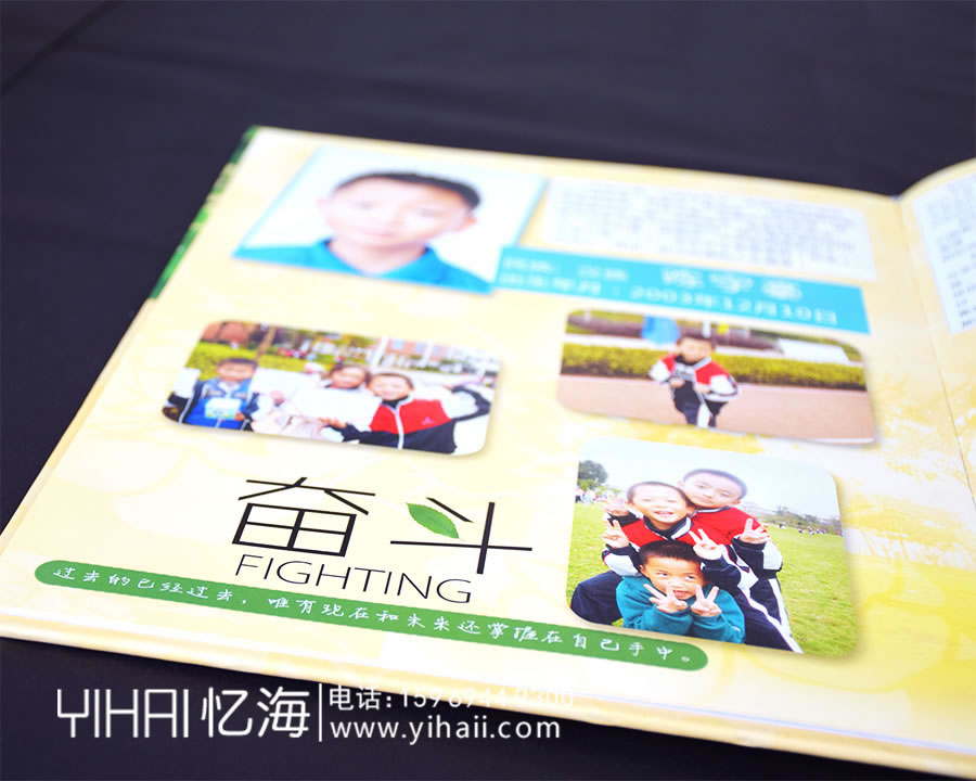 昆明忆海文化小学生毕业纪念册文案设计-用小学毕业相册纪念美好童年